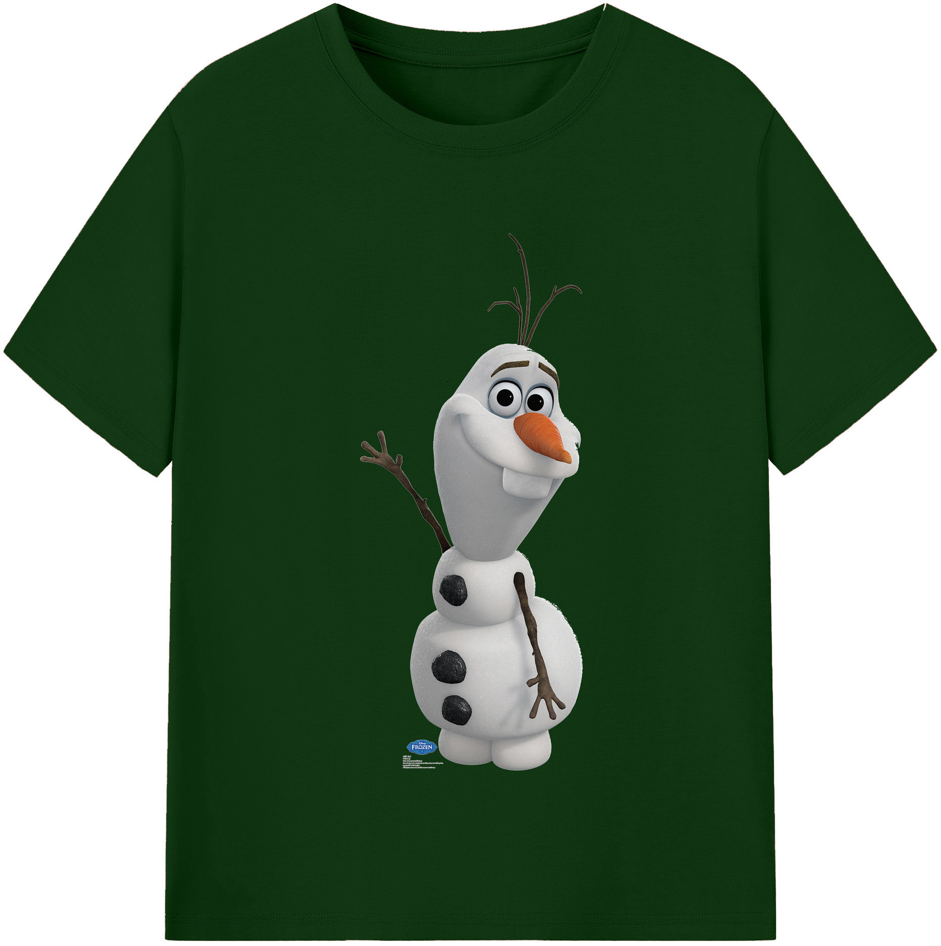 （画像用） アナと雪の女王 アンナ エルサ Frozen Anna Elsa 綿100％半袖Tシャツ（フロントプリント）